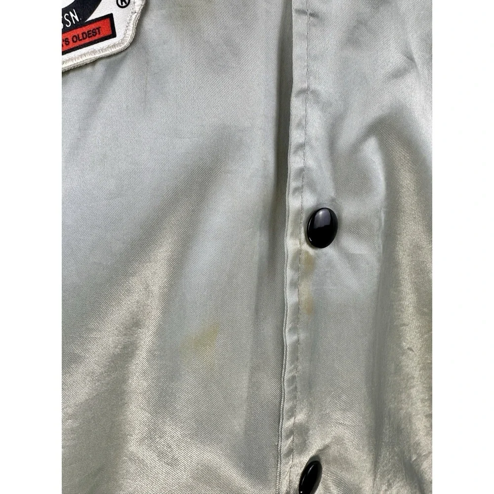 Vintage 80's IMCA‎ Hartwell  Satin Jacket Made In USA Size 2XL RARE Patina